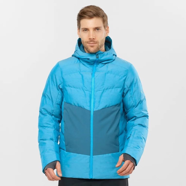 Salomon Snowshelter Insulated Men\'s Ski Jackets Turquoise | CA 57P34